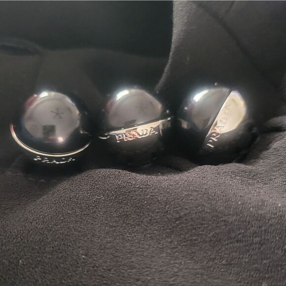 Prada Black Decorative Toggle Button Closure Blazer Size 12 - Picture 5 of 7